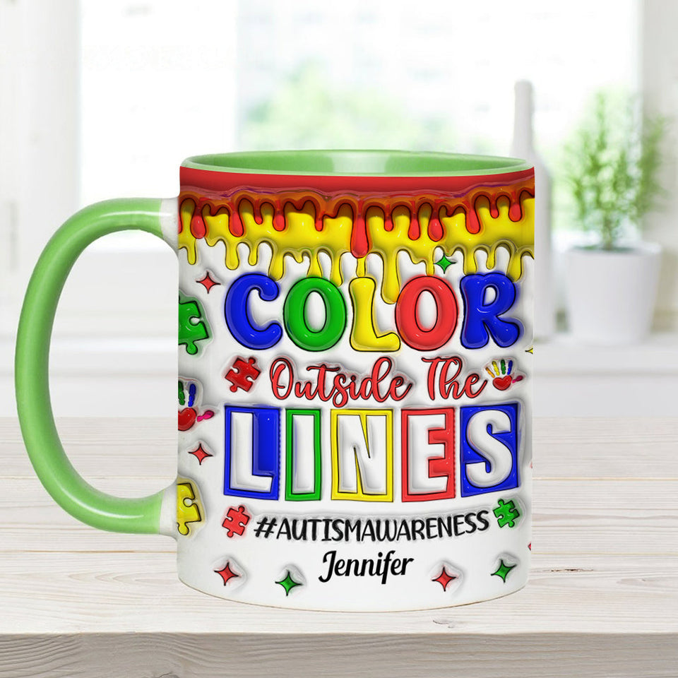 Sensibilisation à l'autisme - Mug personnalisé pour la sensibilisation à l'autisme