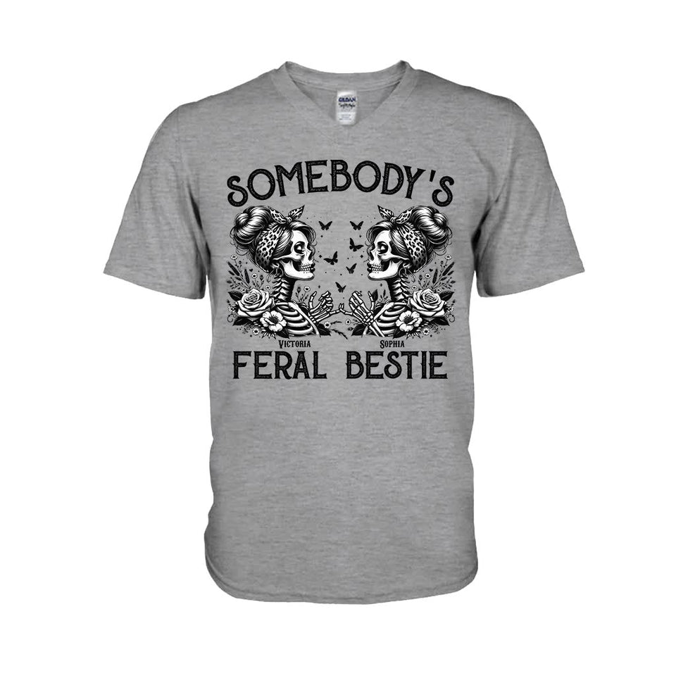 Spooky Besties Forever - Personalized Bestie T-shirt And Hoodie