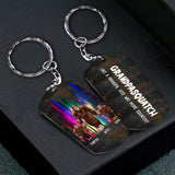 Grandpasquatch - Personalized Grandpa Stainless Steel Keychain