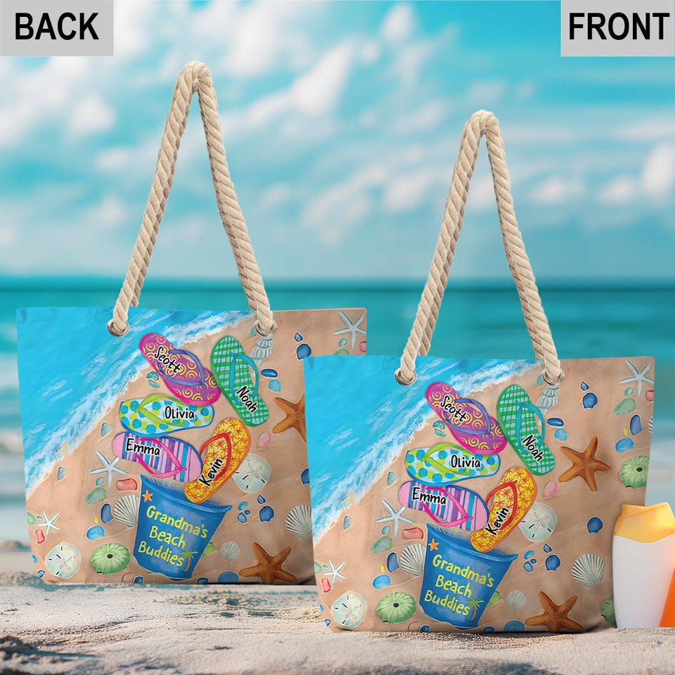 Grandma's Beach Buddies - Personalized Grandma Beach Bag