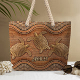 Awesome Turtle - Personalized Turtle Beach Bag