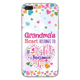 Grandma's Heart - Personalized Grandma Phone Case