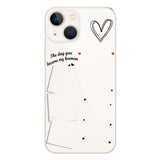 The Day You Became My Hooman Dog Cat Pet Lover Custom Photos And Calendar - Personalized Dog Clear Phone Case