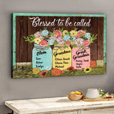 Blessed To Be Called - Personalized Grandma Canvas And Poster