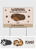 24 Hour Security - Personalized Dog Yard Sign