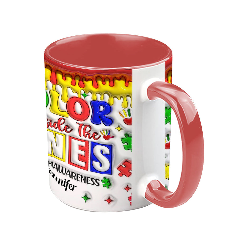 Sensibilisation à l'autisme - Mug personnalisé pour la sensibilisation à l'autisme