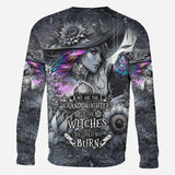 Flying High On Halloween Night - Personalized Witch All Over Shirt