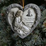 Forever With The Angles, Always In Our Hearts - Personalized Memorial Ornament