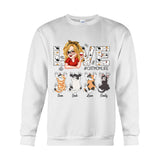 Love Cat Mom Life - Personalized Cat T-shirt And Hoodie