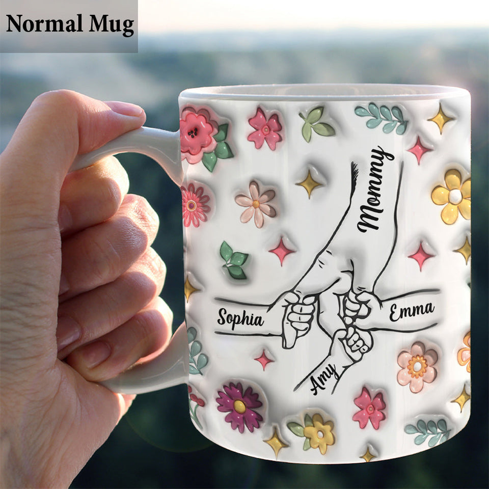 Holding Hands - Personalized Mother Mug