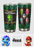Daddysaurus Grandpasaurus 3D Dinosaurs - Personalized Father Tumbler