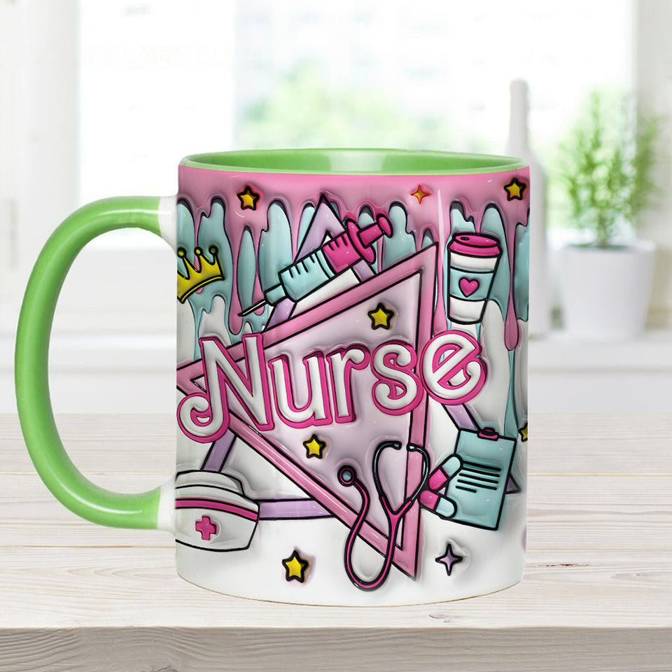 Proud Nurse - Personalized Nurse Accent Mug