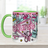 Proud Nurse - Personalized Nurse Accent Mug