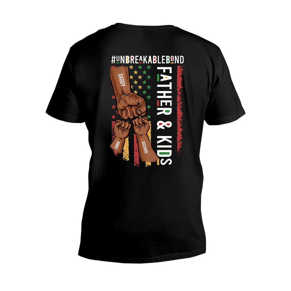 Father & Son Unbreakablebond - Personalized African American T-shirt and Hoodie