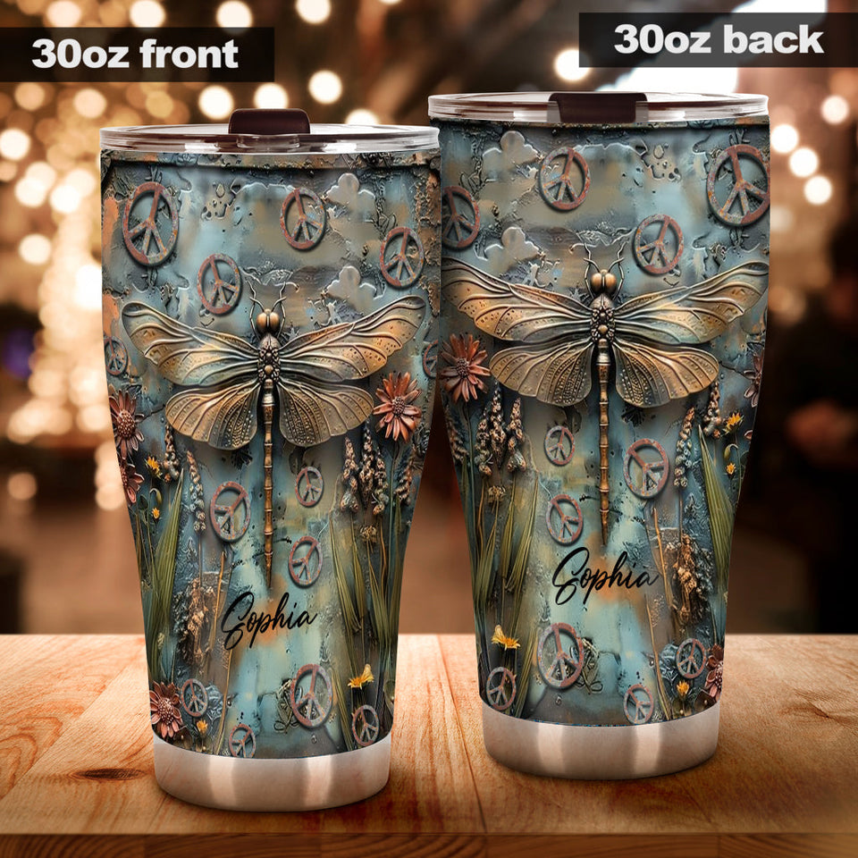 Let It Be - Personalized Hippie Tumbler