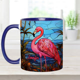Love Flamingos - Personalized Flamingo Accent Mug