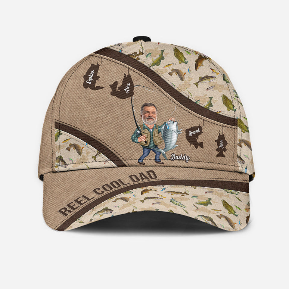 Reel Cool Dad - Personalized Fishing Classic Cap