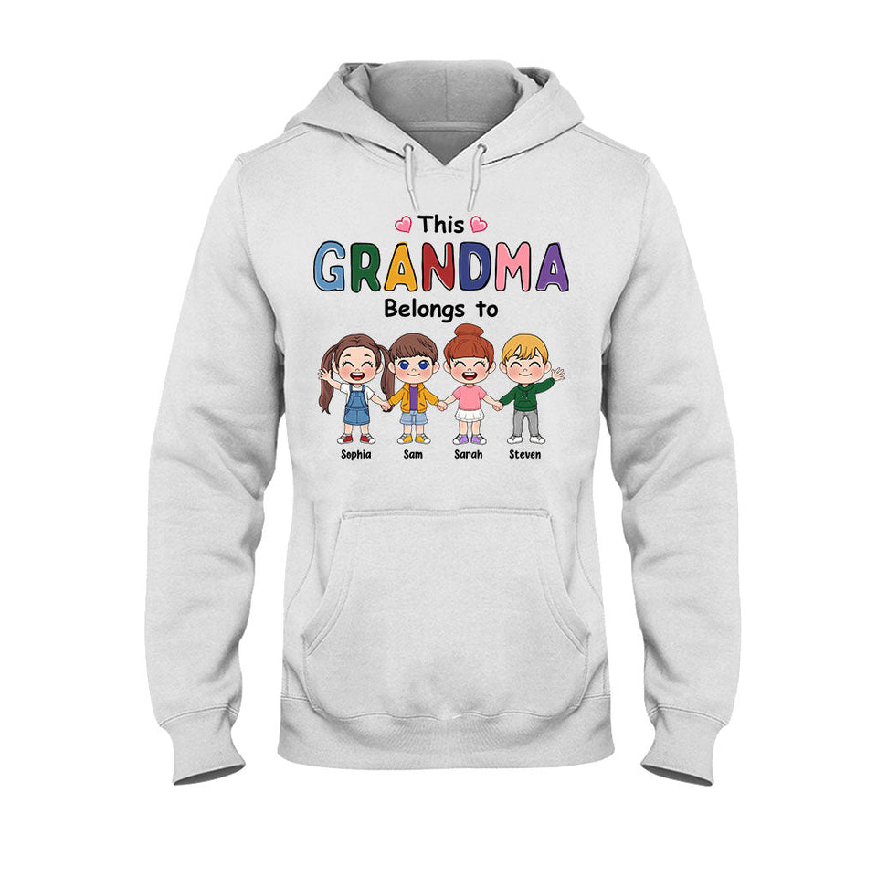 This Grandma Belongs To - Personalized Grandma T-shirt And Hoodie