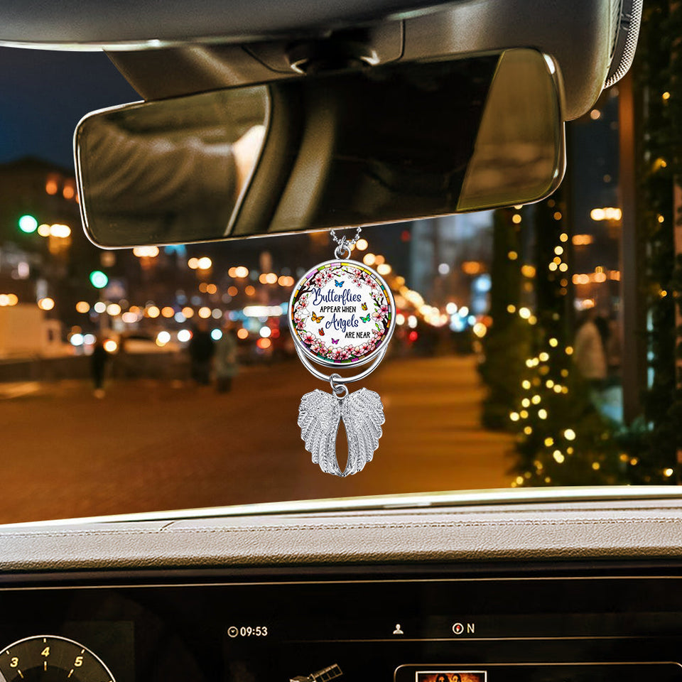 Those We Love Don't Go Away - Personalized Memorial Wings Ornament