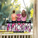 Mom We Love You - Personalized Mother Window Hanging Suncatcher Ornament
