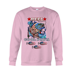 Reel Cool Papa Dad Uncle - Personalized Fishing T-shirt And Hoodie