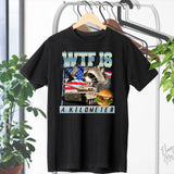 WTF Is A Kilometer - Raccoon T-shirt And Hoodie