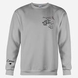 Memorial Butterfly Dragonfly Heaven Feather - Personalized Memorial Embroidered Sweater