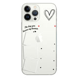 The Day You Became My Hooman Dog Cat Pet Lover Custom Photos And Calendar - Personalized Dog Clear Phone Case