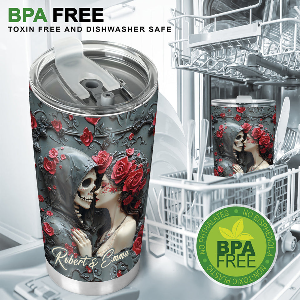 Til Death Do Us Part - Personalized Couple Tumbler