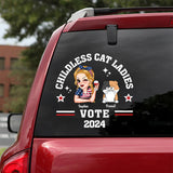 Childless Cat Ladies - Personalized Cat Decal Full