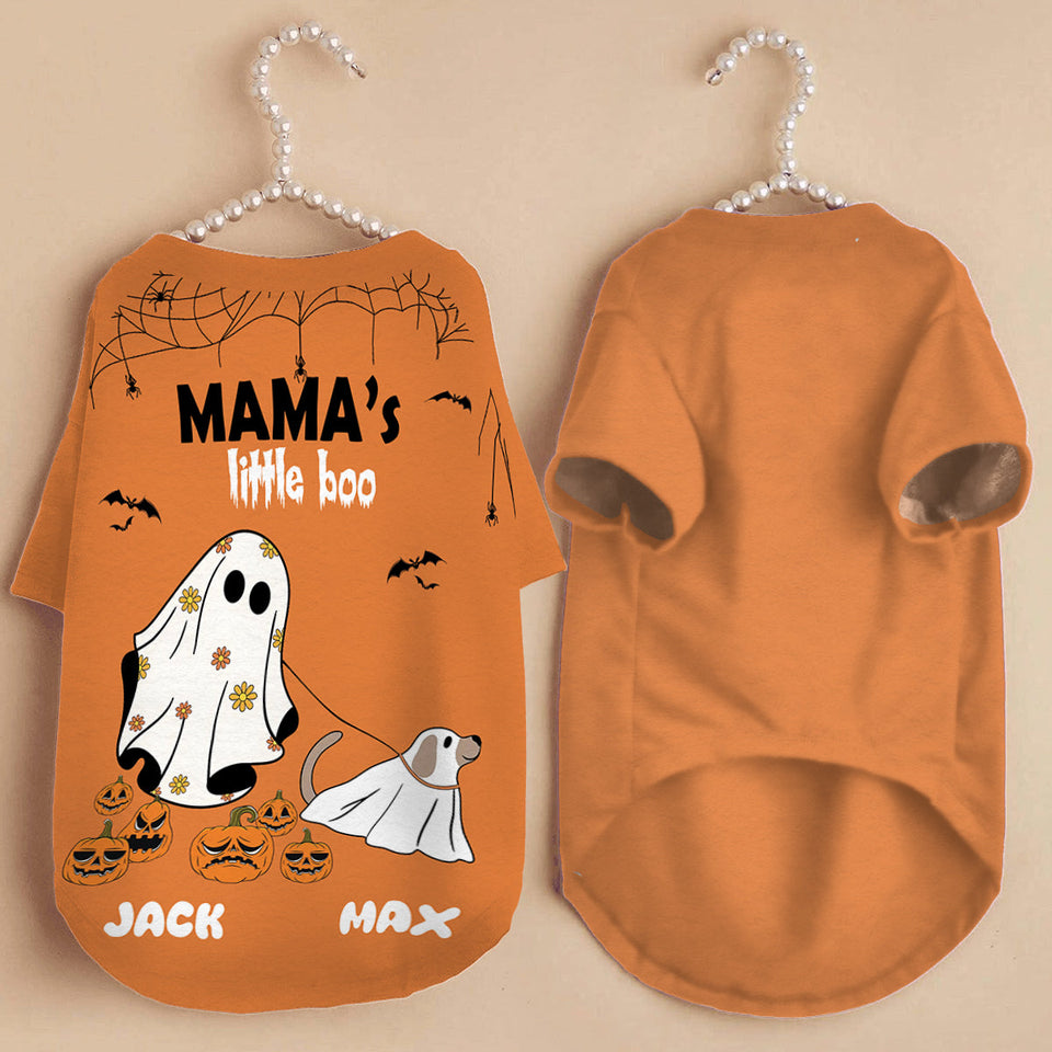 Mama's Little Boo - Personalized Dog Pet Shirt