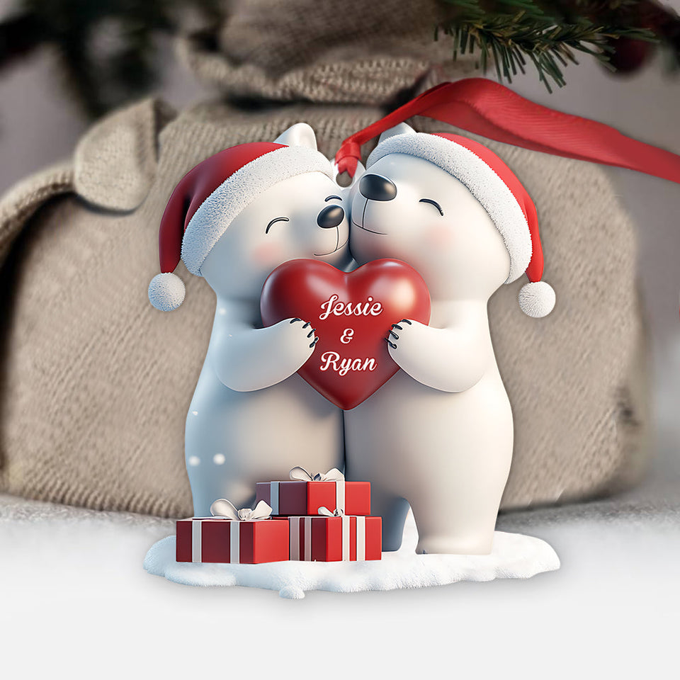 You & Me This Christmas - Personalized Couple Ornament