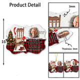 Christmas In Heaven - Personalized Memorial Custom Shaped Ornament