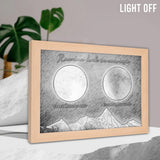 Random Luck In Universe - Personalized Couple Light Photo Frame