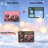 Pink 420 - Personalized Weed 2 Layered Wood Sign / Wood Plaque