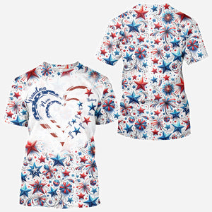 American Grandma - Personalized Grandma All Over Shirt