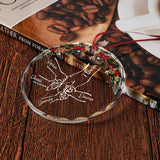 Holding Hands - Personalized Grandma Round Shaped Glass Ornament