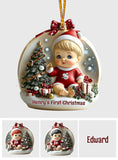 Baby First Christmas - Personalized Newborn Ornament