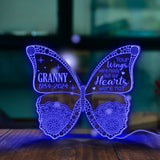 Your Wings Were Ready But Our Hearts Were Not - Personalized Memorial Mirror Light