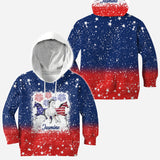 Horse Independence Day Pattern - Personalized Horse All Over Shirt