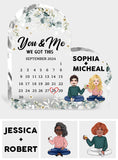 You & Me we got this - Personalized Couple Custom Shaped Acrylic Plaque
