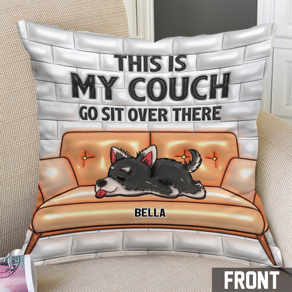 This Is My Couch - Personalized Dog Throw Pillow