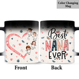 Best Nana Mom Ever Photo Custom - Personalized Grandma Mug