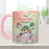 This Grandma Mom Belongs To - Personalized Grandma Accent Mug