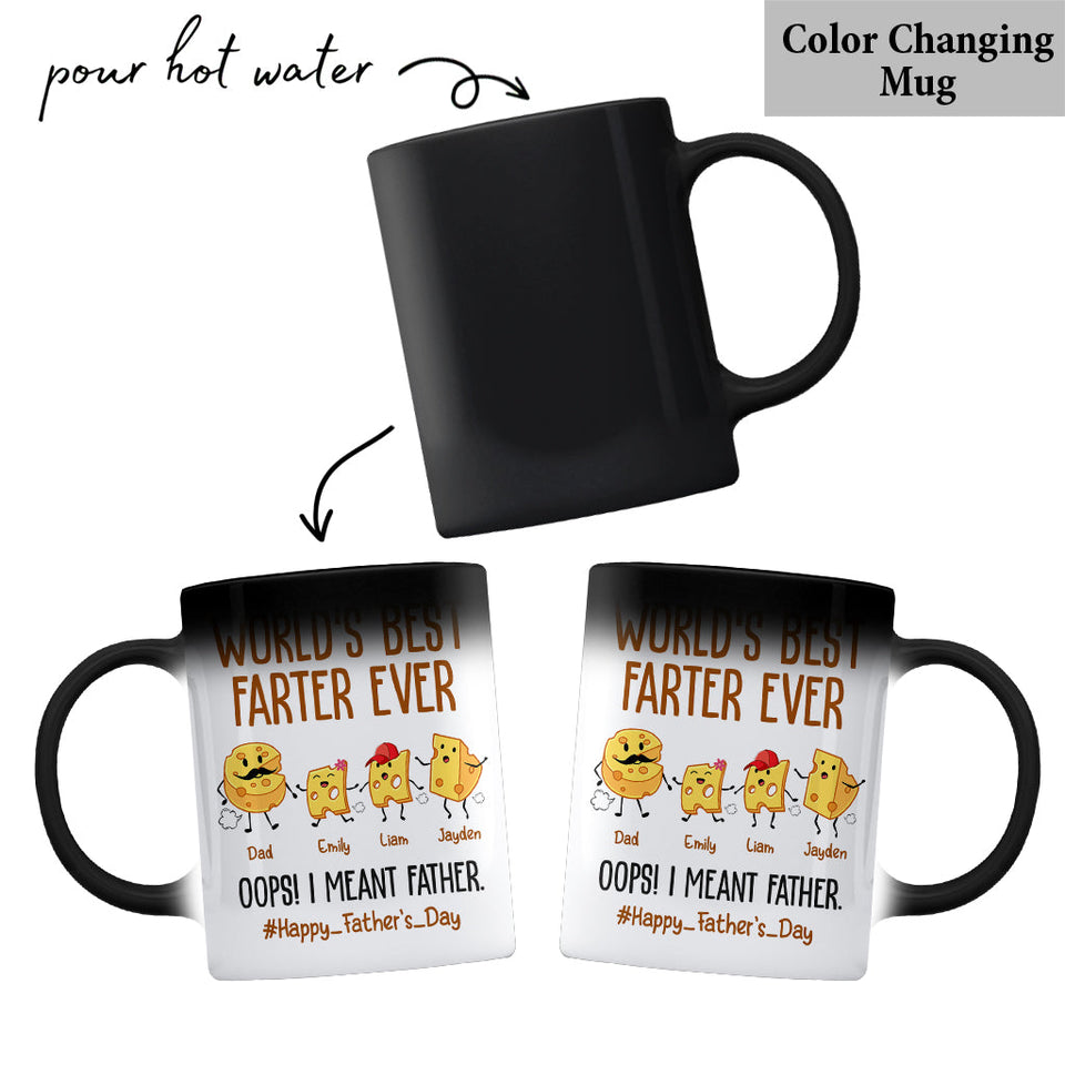 World's Best Farter Funny Cheese - Personalized Father Mug