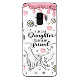 First My Mother Forever My Friend - Personalized Mother Clear Phone Case