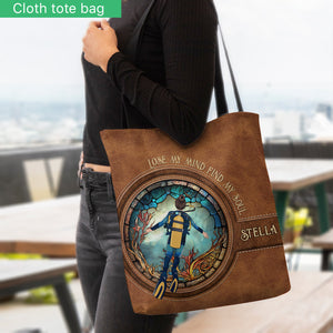 Into The Ocean I Go - Personalized Scuba Diving Tote Bag