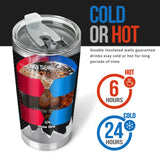 Even Though I'm Not From Your Sack I Know You Still Have My Back - Personalized Father Tumbler
