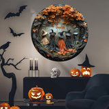 Beautiful Witches - Personalized Witch Round Metal Sign