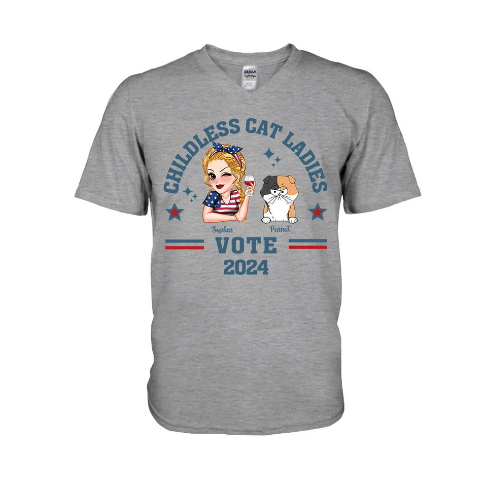 Childless Cat Ladies - Personalized Cat T-shirt And Hoodie